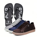 Kit Premium Donvaro Masculino Polo 3 Sapatenis + Chinelo (Grátis)