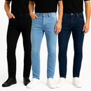 Kit 3 Calças Jeans Masculinas Com Lycra Oferta Premium