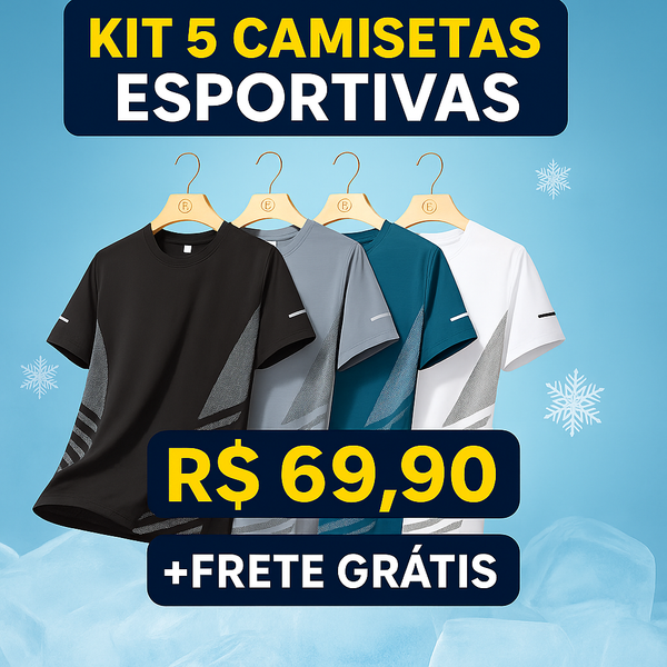 Camisetas DryFIT Bergstrom - Queima de estoque