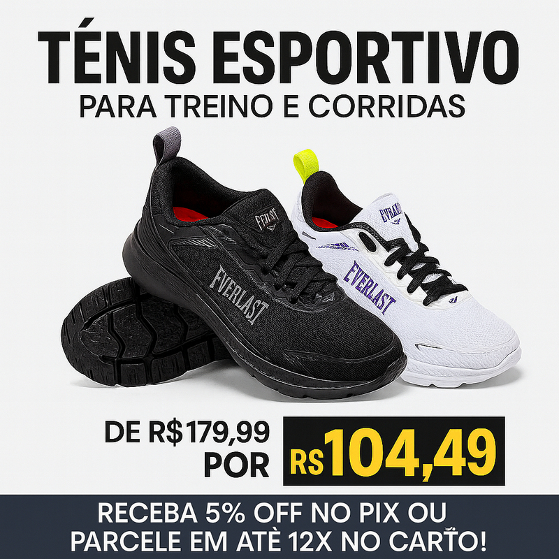 Tênis Everlast Vênus II - Preto