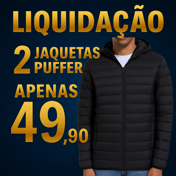 Jaqueta Puffer - 2 unidades 49,90 + Frete Gratís - Liquidação