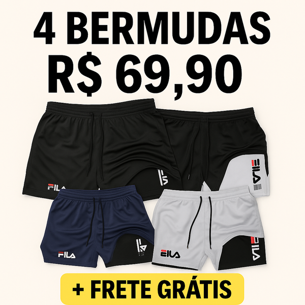 Conjunto Calções Esportivos Fila