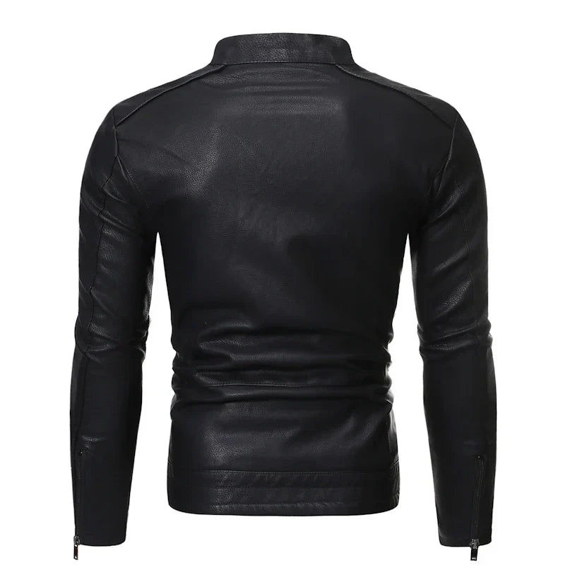Jaqueta Masculina em Couro Genuino - Slim Men