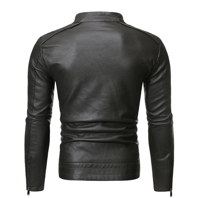 Jaqueta Masculina em Couro Genuino - Slim Men
