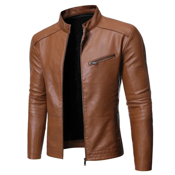 Jaqueta Masculina em Couro Genuino - Slim Men
