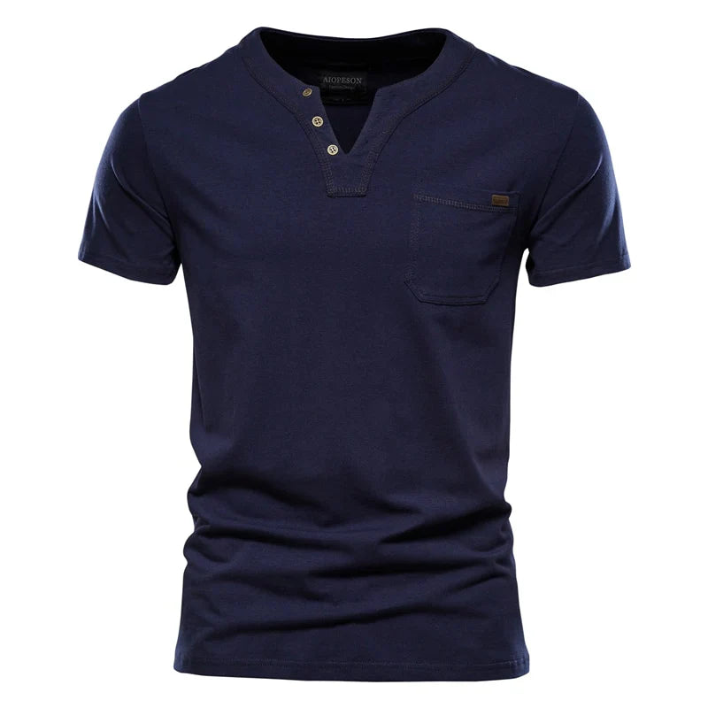 Camiseta Masculina Básica Gola V