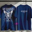 Camiseta Masculina Algodão no Estilo Urbano Streetwear City Of Los Angeles