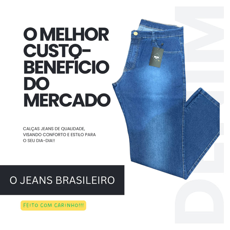Kit 6 Calças Jeans masculina skinny com elastano linha premium - ATACADO