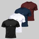 Kit 4 Camiseta Dry Masculina Manga Curta Fitness Academia Corrida CrossFit Poliester Premium