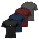 Kit 4 Camiseta Dry Masculina Manga Curta Fitness Academia Corrida CrossFit Poliester Premium