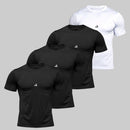 Kit 4 Camiseta Dry Masculina Manga Curta Fitness Academia Corrida CrossFit Poliester Premium