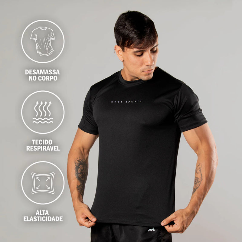 Kit 4 Camiseta Dry Masculina Manga Curta Fitness Academia Corrida CrossFit Poliester Premium