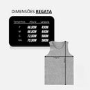 Kit C/3 Regata Premium Masculina Modelo Americano Canelada Algodão e Elastano Malha Encorpada Ultra Conforto