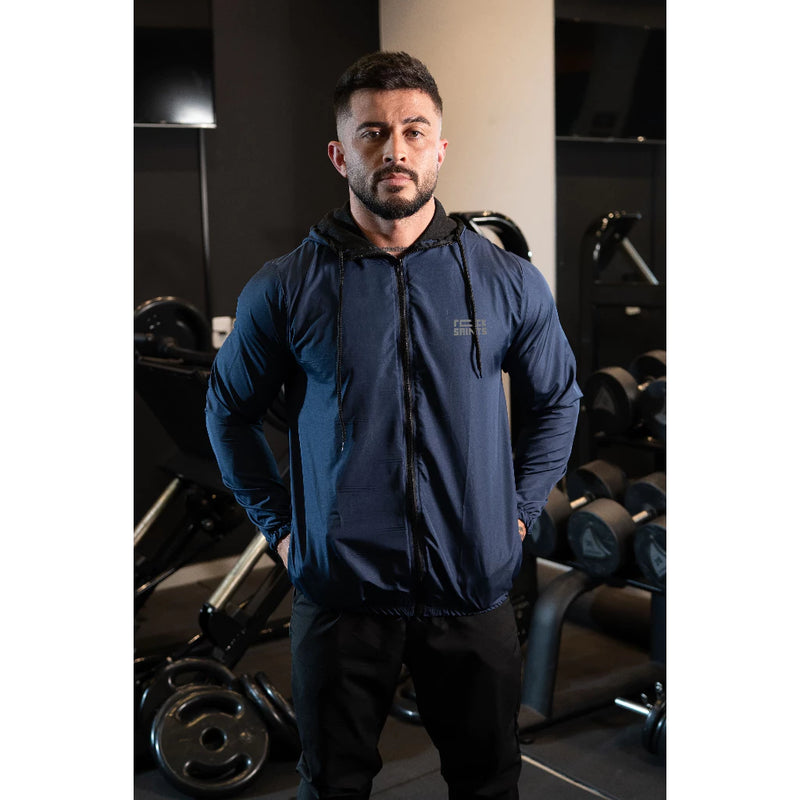 Corta Vento Masculina Impermeável Semi Forrada PRETO Rock Saints