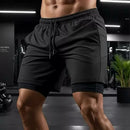 Kit 3 Shorts 2 em 1  Dry Masculino Corrida e Academia com Forro de Compressão