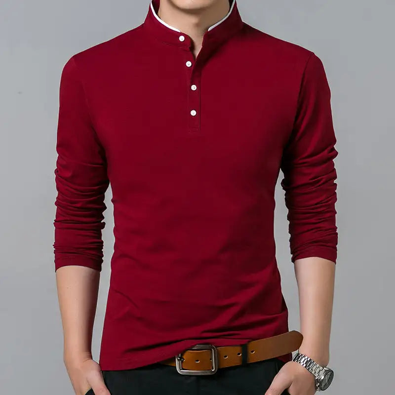 Camisa Valentim Masculina Henley ECH003