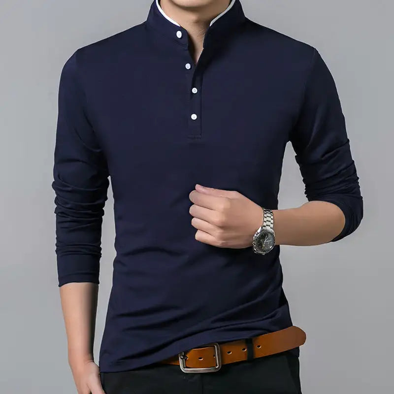Camisa Valentim Masculina Henley ECH003
