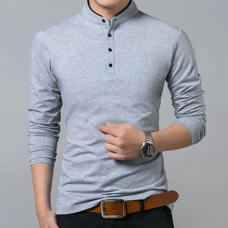 Camisa Valentim Masculina Henley ECH003