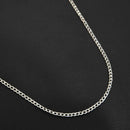 Cordão Corrente Elo Grumet Fino Aço Inox 316l Prateado