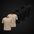 Kit 5 Camisetas Tons Neutros
