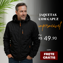 Jaqueta impermeável com capuz