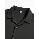 Camisa  Old Money Premium Casual Masculina Texturizada Com Botões